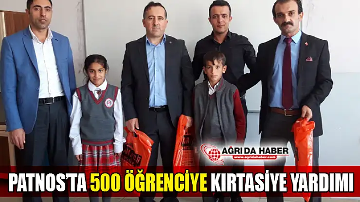 Patnos'ta 500 Öğrenciye Kırtasiye Yardımı