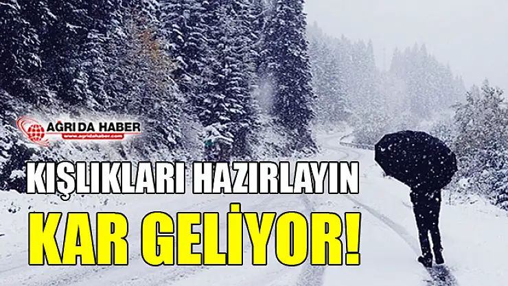 Ağrı'da Kar Yağışı Bekleniyor
