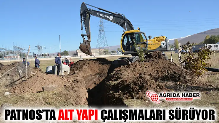 Ağrı Patnos'ta Altyapı Çalışmaları Devam Ediyor