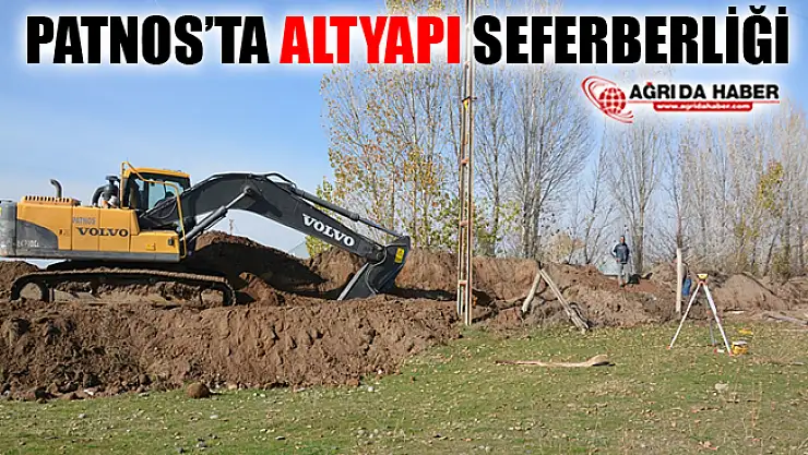 Ağrı Patnos'ta Altyapı Çalışması Seferberliği