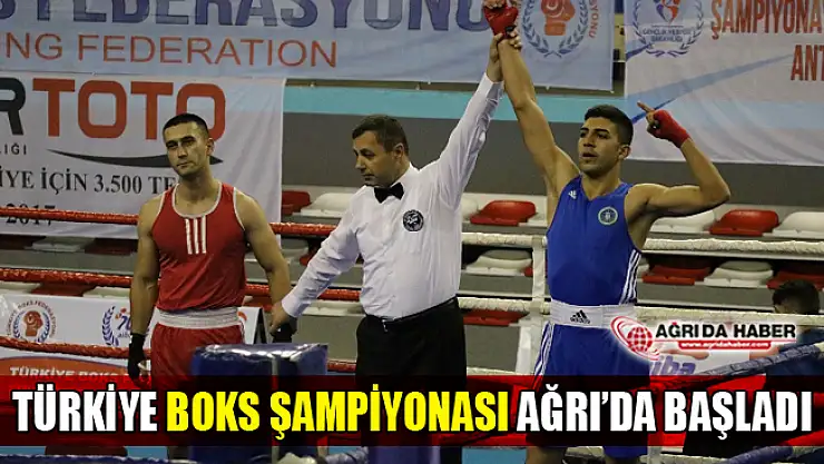 Büyük Erkekler Türkiye Ferdi Boks Şampiyonası Ağrı'da Başladı