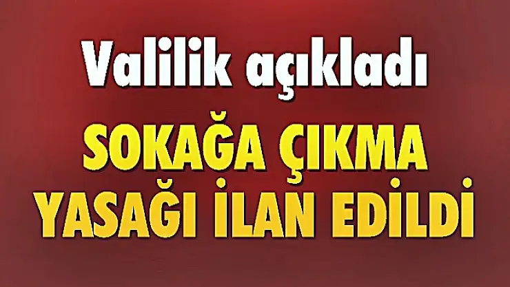 Diyarbakır'da Sokağa Çıkma Yasağı! PKK operasyonu başladı