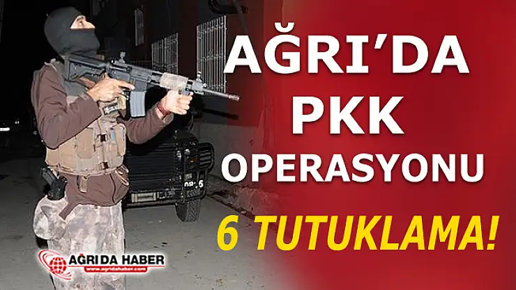 Ağrı'da PKK Operasyonunda 6 Tutuklama