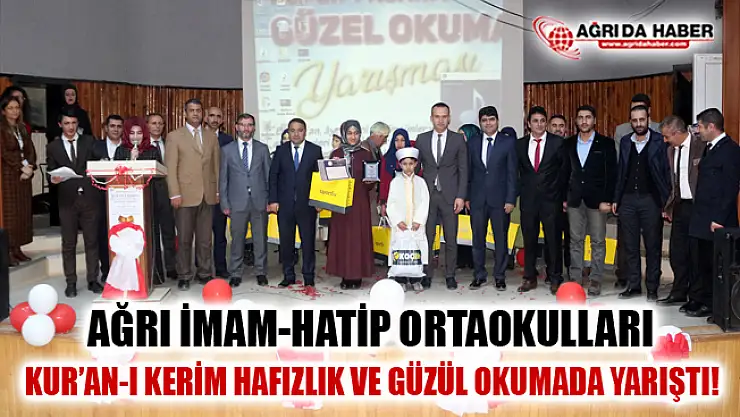 Ağrılı öğrenciler Hafızlık Ve Kur'an-ı Kerim'i Yüzünden Güzel Okumada yarıştılar