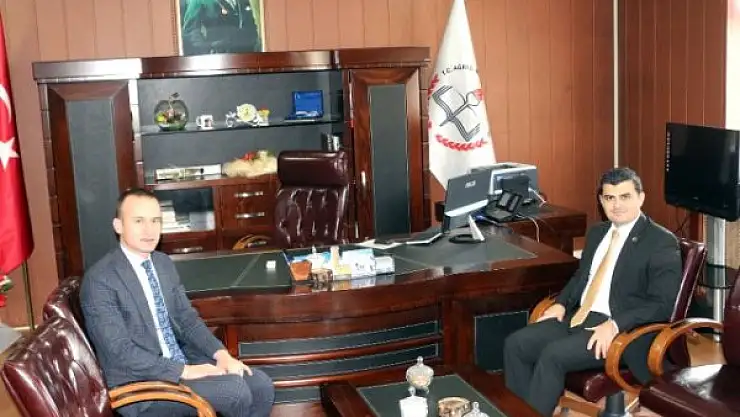 Eleşkirt Kaymakamı Sarı'dan Milli Eğitim Müdürü Tekin'e Ziyaret
