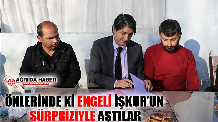Önlerinde ki 'Engeli' Ağrı İŞKUR'la Beraber Aştılar