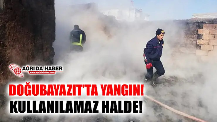 Ağrı Doğubayazıt'ta Yangın! 1 Ev Kullanılamaz Halde!