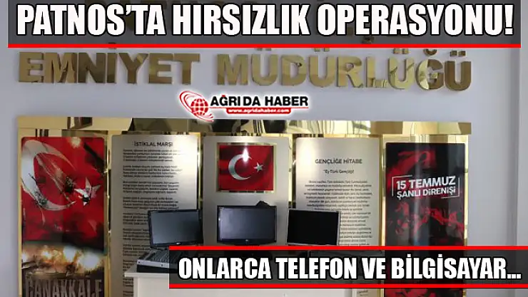 Ağrı Patnos'ta Hırsızlık Operasyonu! 4 Kişi Tutuklandı