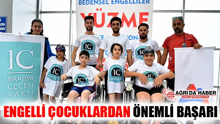 AİÇÜ'nün El Uzattığı Engelli Çocuklardan Yüzmede Önemli Başarı