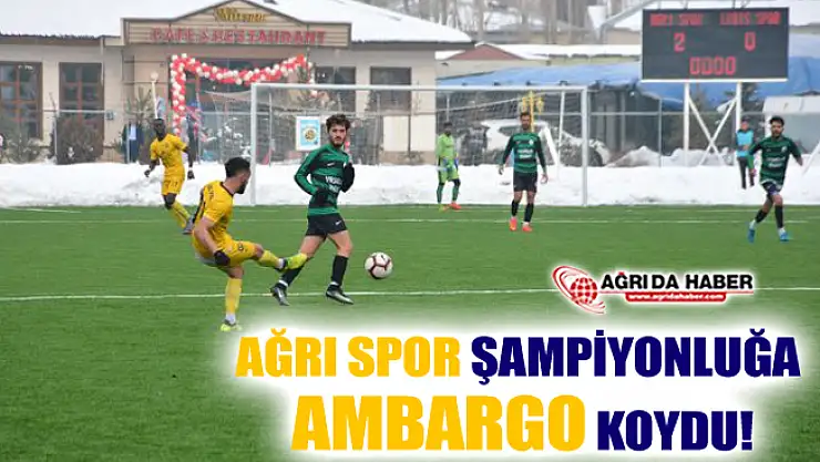 Ağrı 1970 Spor Erciş Gençlik Belediyespor'u 3-0 Mağlup Etti