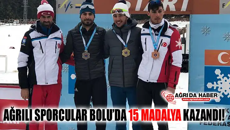 Ağrılı Sporcular Bolu'da yapılan Kayaklı Koşu'da 15 Madalya Kazandı!