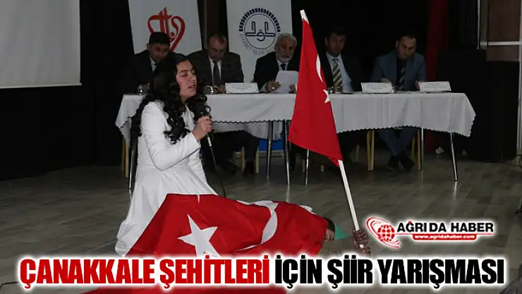 Ağrı'da Çanakkle Şehitleri için Şiir Yarışması Düzenlendi