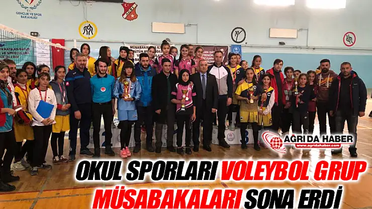 Ağrı'da 'Okul Sporları Voleybol Grup Müsabakaları' Sona Erdi