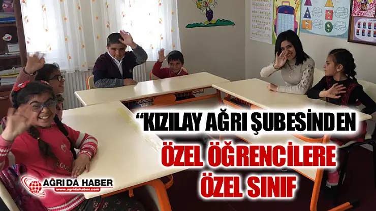 Türk Kızılay'ı Ağrı Şubesinden Özel Öğrencilere Özel Destek
