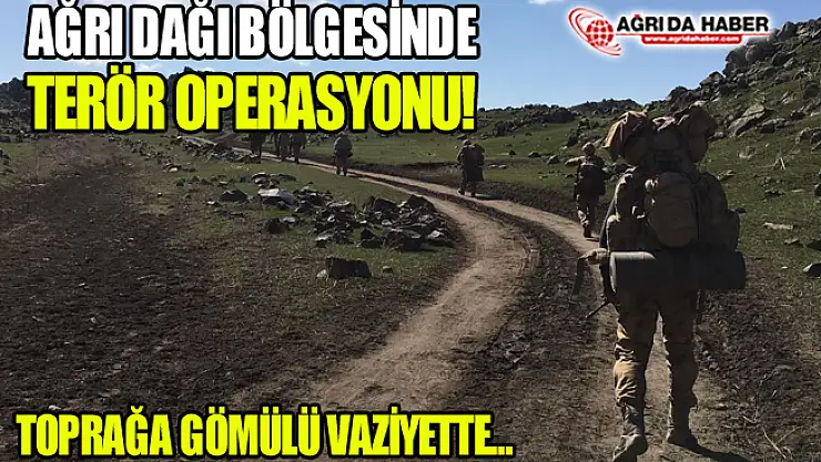 Ağrı Dağı Bölgesinde Yapılan Operasyonda Toprağa Gömülü Erzak Ele Geçirildi
