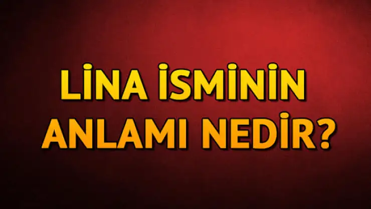 Lina İsminin Anlamı Nedir? Lina Ne Demek?