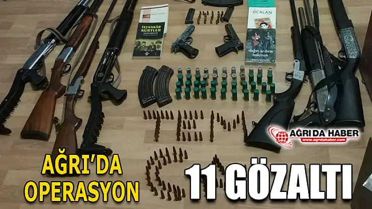 Ağrı'da PKK/KCK Terör Operasyonu: 11 Gözaltı