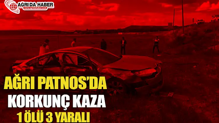 Ağrı Patnos'da Trafik Kazası 1 Ölü 3 Yaralı