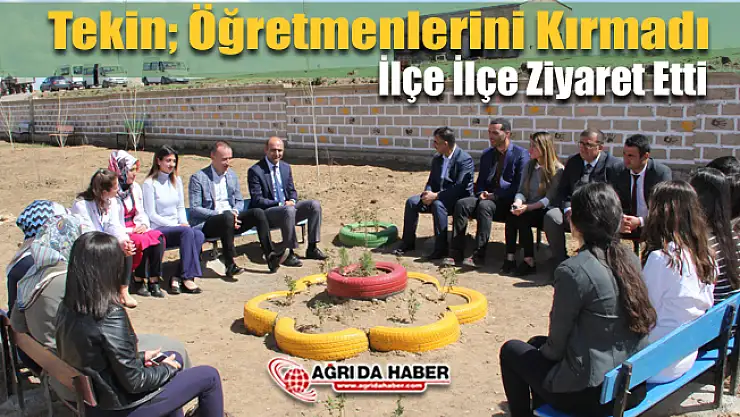 Mehmet Faruk Tekin, Öğretmenlerin Davetini kırmadı İlçe okullarına koştu