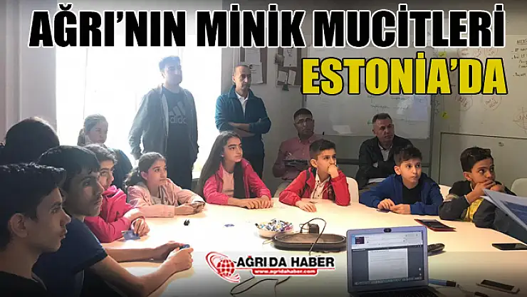 Ağrı'nın Minik Mucitleri Estonya Tallinn Üniversitesinde