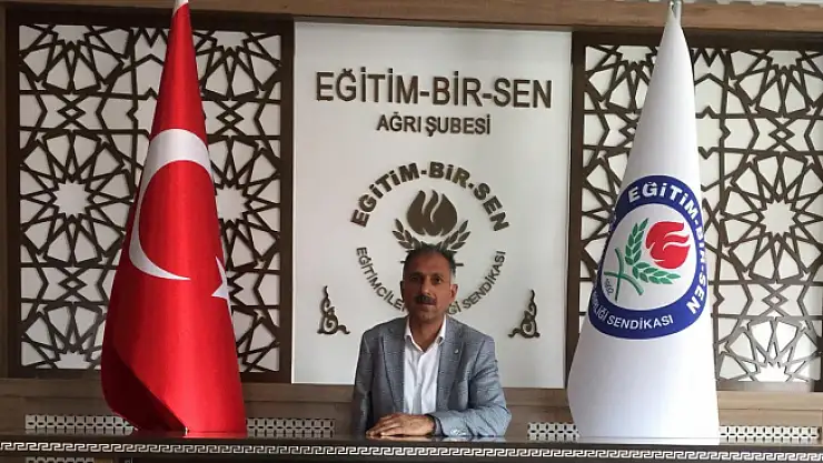 Eğitim-Bir-Sen Ağrı Şube Başkanı Abdurrahman ASLAN'dan Taziye Mesajı
