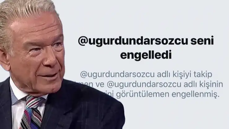 Uğur Dündar'ın Engellediği Kişilere Twitter Uyarısı