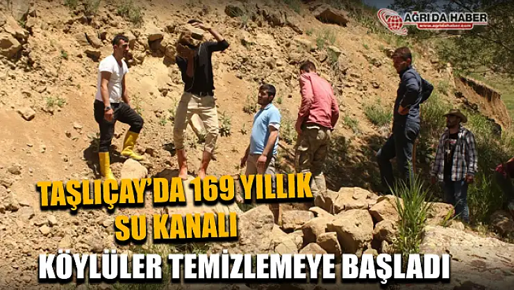 Ağrı Taşlıçay'da 169 Yıllık Su Kanalı Hayvanlar için temizleniyor