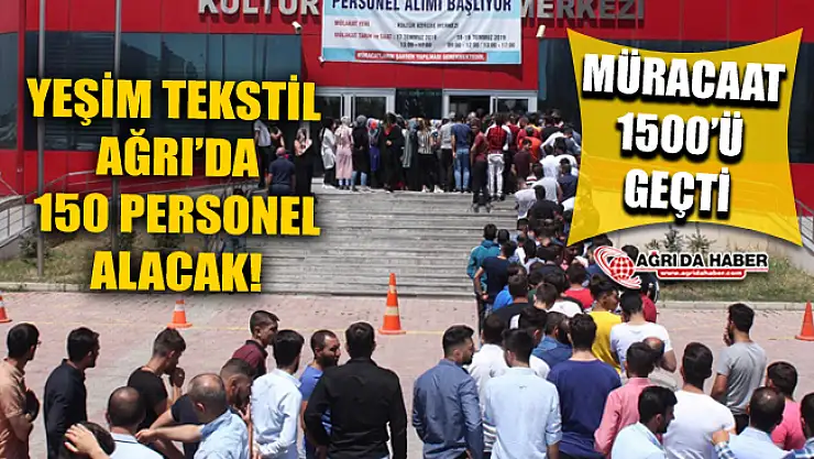 Bursa'nın Ünlü Markası Yeşim Tekstil Ağrı'da Üretim İçin Personel Alımına Başladı