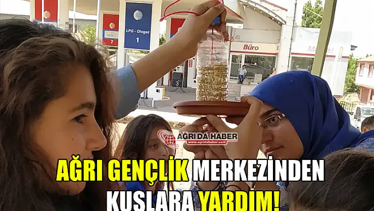Ağrı Gençlik Merkezinden Kuşlara Yardım