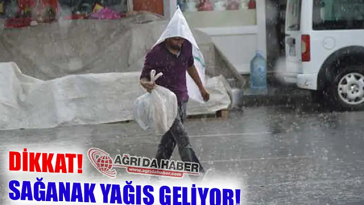 Doğu Anadoluda Sağanak Yağış Uyarısı!