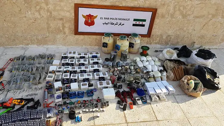 El Bab'ta 1 ton patlayıcı bulundu