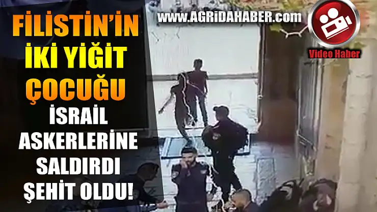 Filistin'li İki Çocuk İsrail Askerlerine Bıçakla Saldırdı Video Haber