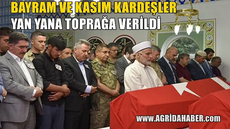 Patnos'ta Hayatını Kaybeden İki Kardeş Yan Yana Toprağa Verildi