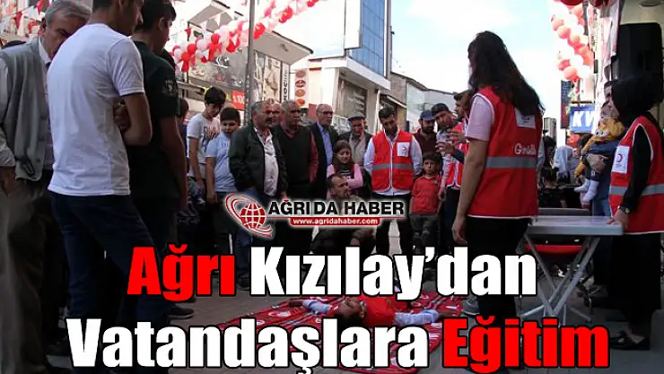 Ağrı Kızılay'dan Vatandaşlara eğitim