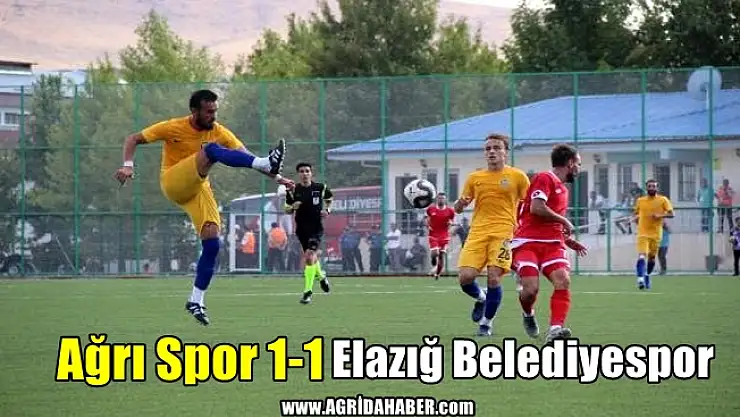 Ağrı Spor 1-1 Elazığ Belediyespor