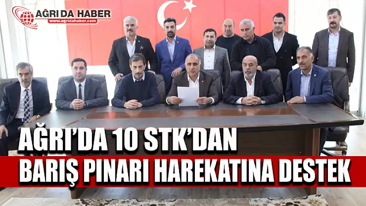 Ağrı'da 10 STK'dan 'Barış Pınarı' Harekatına Destek