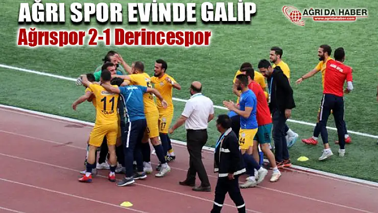 Ağrı Spor Sahasında Galip! AĞRISPOR 2-1 Derincespor