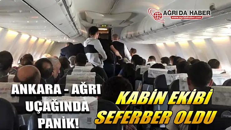 Ankara-Ağrı Uçağında Epilepsi Hastası Çocuk Korkuttu