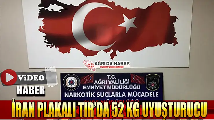 Ağrı'da 52 kilo uyuşturucu ele geçirildi  Video Haber