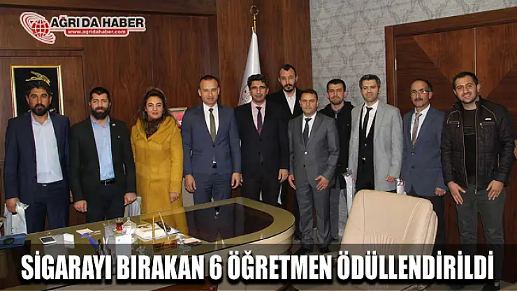 Yeşilay Ağrı Şubesinden Sigarayı Bırakan 6 Öğretmene Ödül