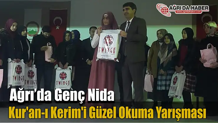 Ağrı'da İmam Hatip Ortaokulları Arası Genç Nida Kur'an-ı Kerim'i Güzel Okuma yarışması