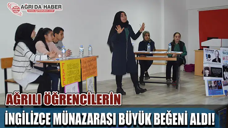 ​Ağrı Türk Telekom Sosyal Bilimler Lisesinde İngilizce Münazara