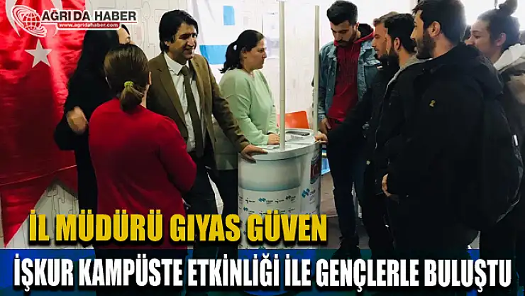 Ağrı'nın Üniversiteli Gençleriyle 'İŞKUR KAMPÜSTE' Etkinliği