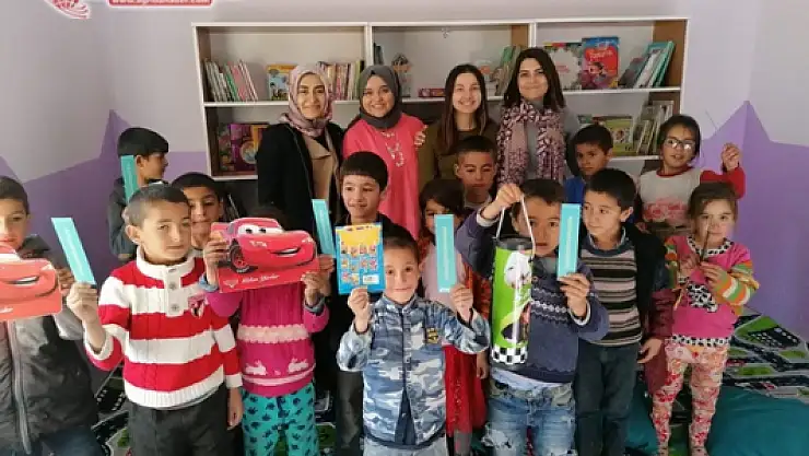 Hamur'da Anasınıfı ve Kütüphane açılışı