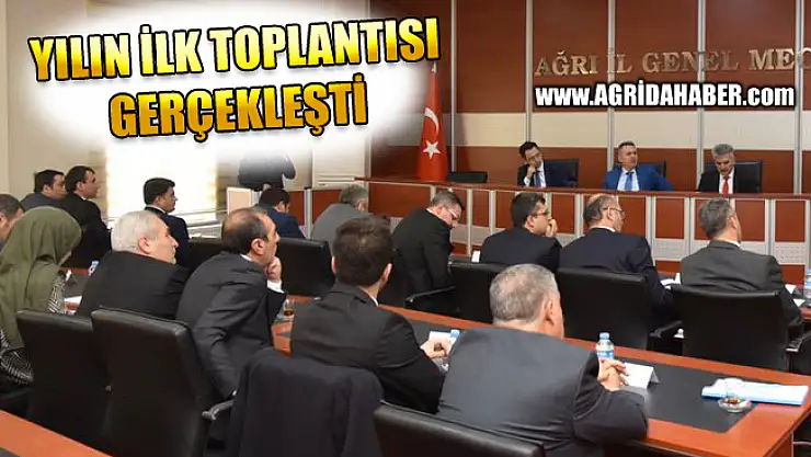 Ağrı'da 2020 Yılının İlk 'İl Koordinasyon Kurulu Toplantısı' yapıldı