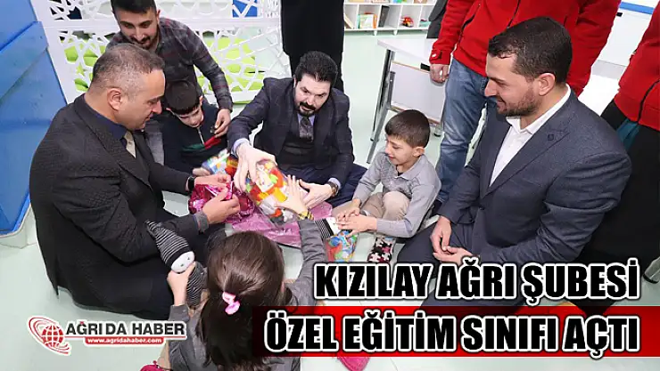Kızılay Ağrı Şubesi Özel Eğitim Sınıfı Açılışı Yapıldı