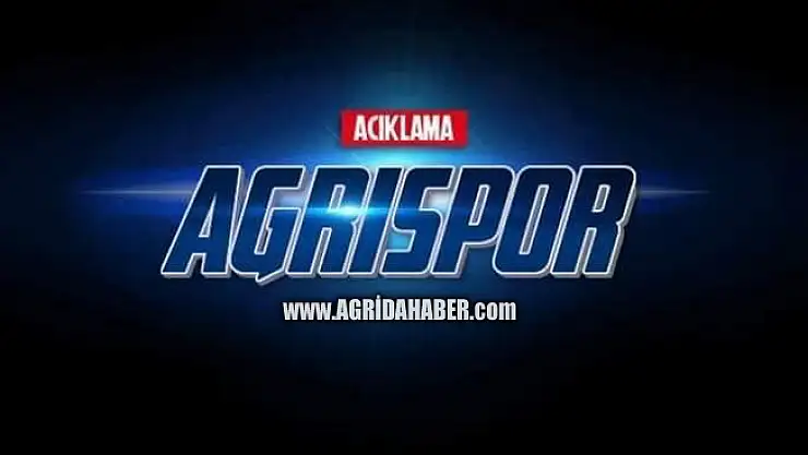 Ağrı Spor Selçuk Kaban Hakkında Açıklama Yaptı
