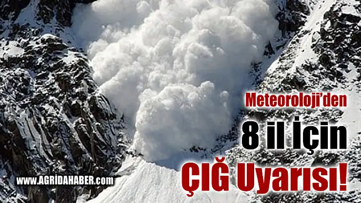 Meteoroloji'den 8 kente kritik çığ uyarısı
