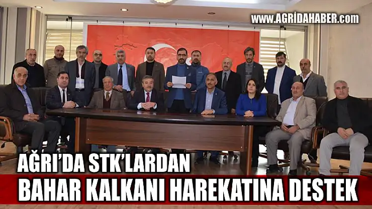 Ağrı'da STK'lardan Bahar Kalkanına Destek