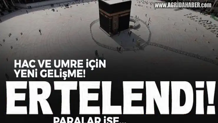 Diyanet'ten Açıklama Hac işlemleri ikinci bir duyuruya kadar ertelendi